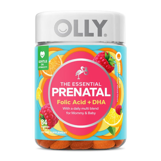 OLLY Essential Prenatal Multivitamin Gummies - Sweet Citrus