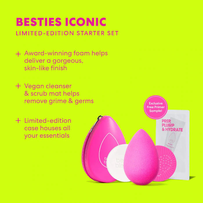 Besties Iconic Makeup Sponge and Cleanser Starter Set