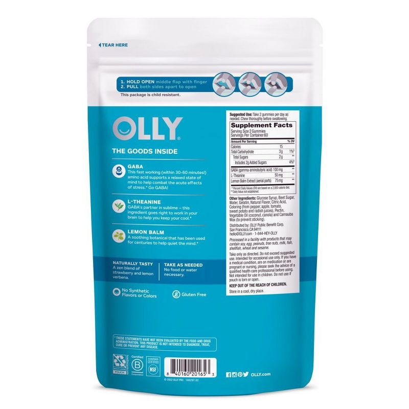 Olly Goodbye Stress Multivitamin Pouch