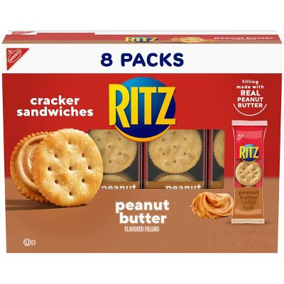 Ritz Cracker Sandwiches with Peanut Butter