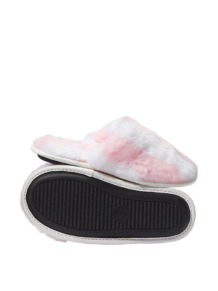 Closed-Toe Faux Fur Slippers