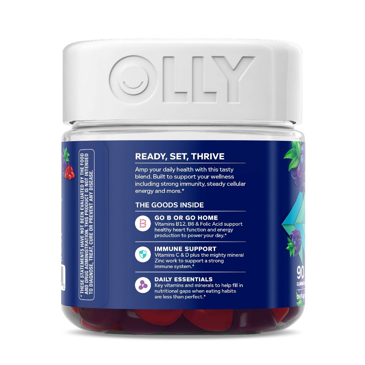 OLLY Men's Multivitamin Gummy - Blackberry Blitz