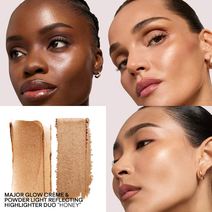 Major Glow Crème & Powder Light Reflecting Highlighter Duo