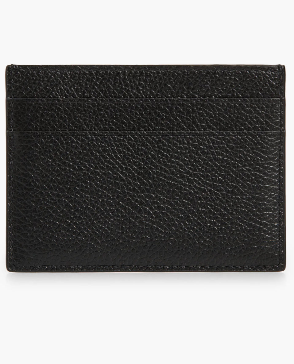 Cash Logo Leather Card Case