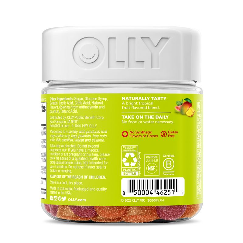 OLLY Adult Multivitamin + Probiotic Supplement Gummies