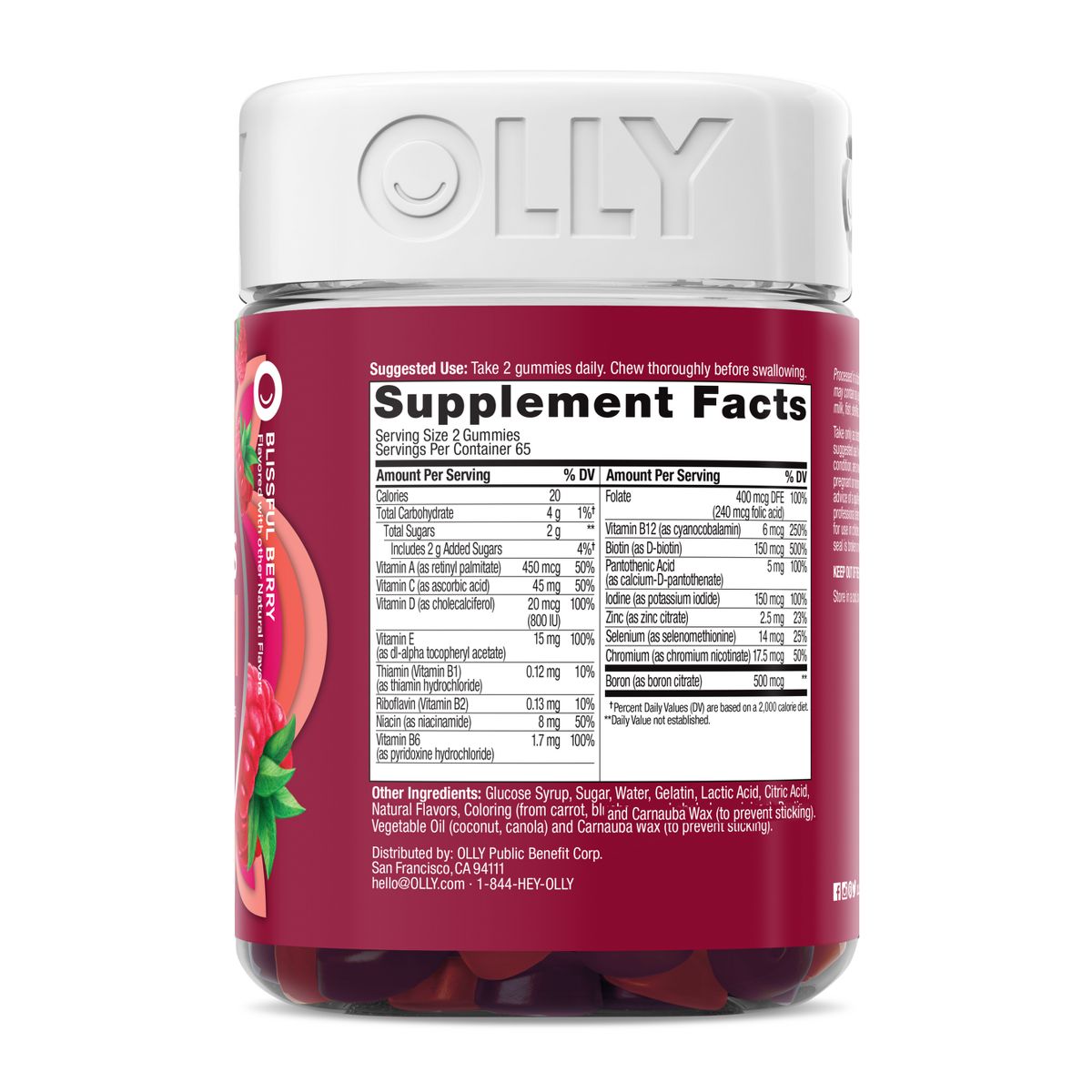 OLLY Women's Multivitamin Gummies - Berry