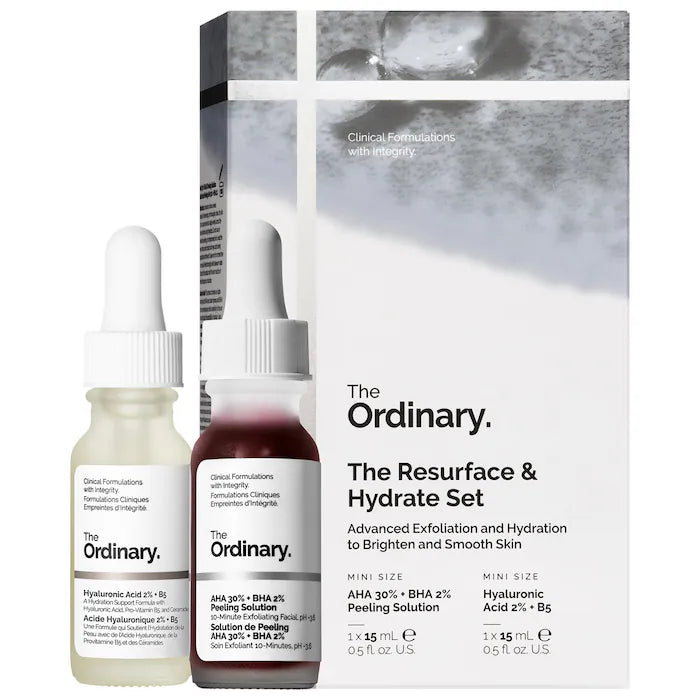 The Resurface & Hydrate Set with Hyaluronic Acid + AHA