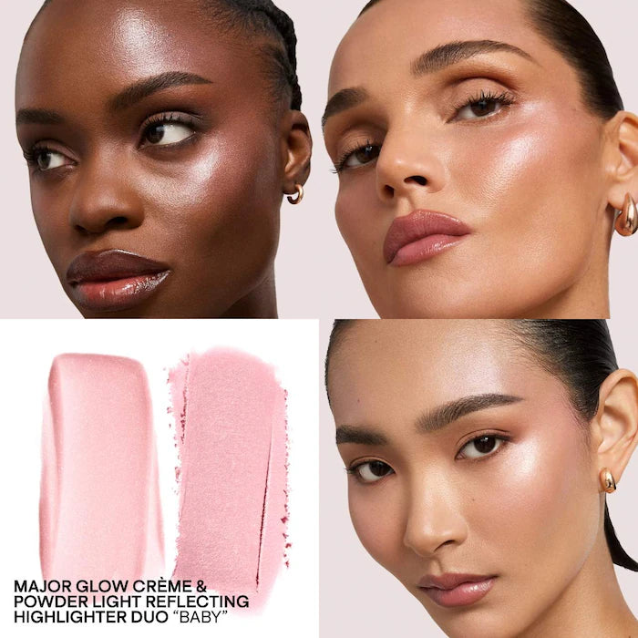 Major Glow Crème & Powder Light Reflecting Highlighter Duo