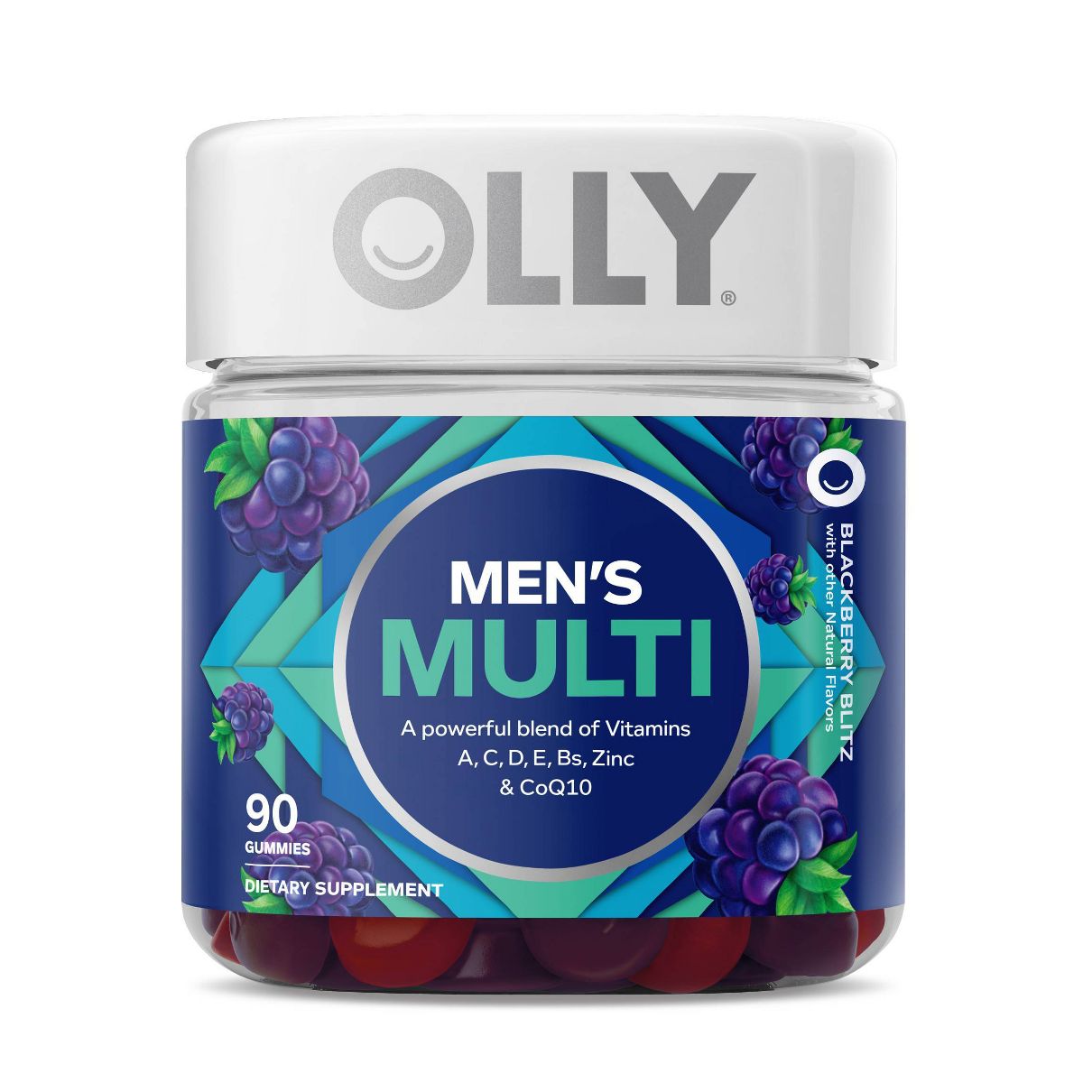 OLLY Men's Multivitamin Gummy - Blackberry Blitz