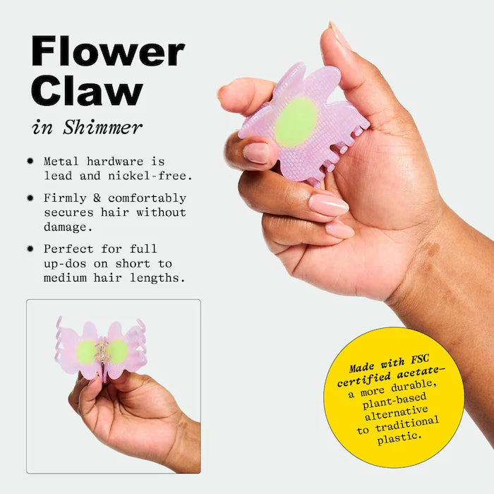 Medium Flower Hair Claw Clip