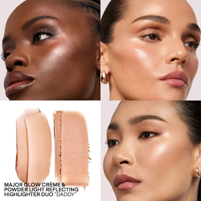 Major Glow Crème & Powder Light Reflecting Highlighter Duo