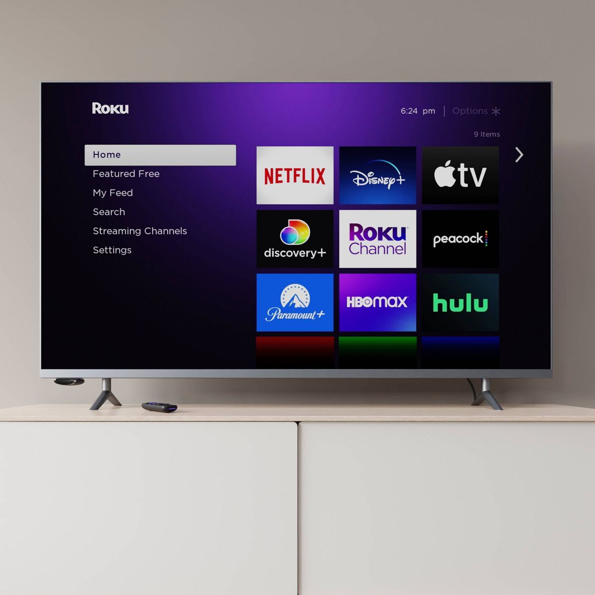 Roku Express 4K+ | Streaming Player HD/4K/HDR with Roku Voice Remote with TV Controls and Premium HDMI Cable