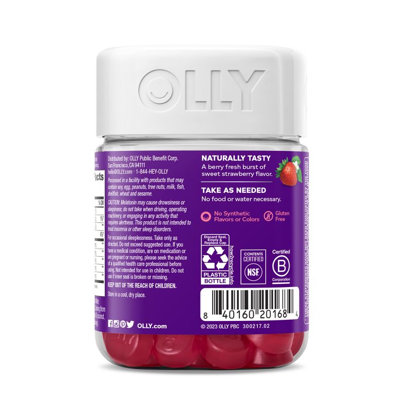 OLLY Sleep Gummies - Strawberry Sunset