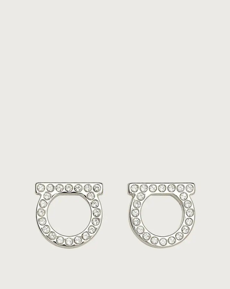 Gancini crystals earrings (L)