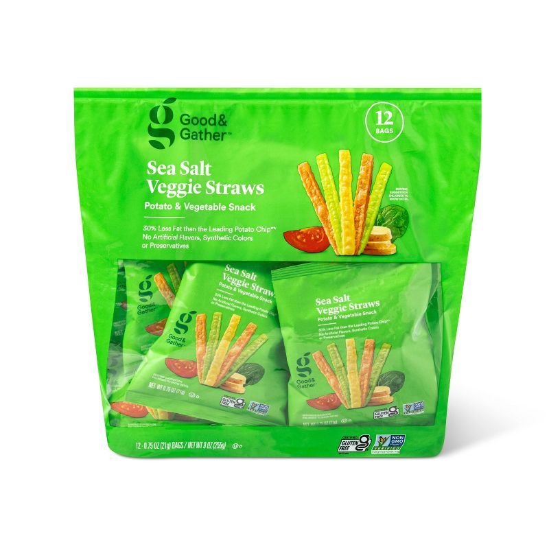 Sea Salt Veggie Straws Potato &amp; Vegetable Snack Multipack